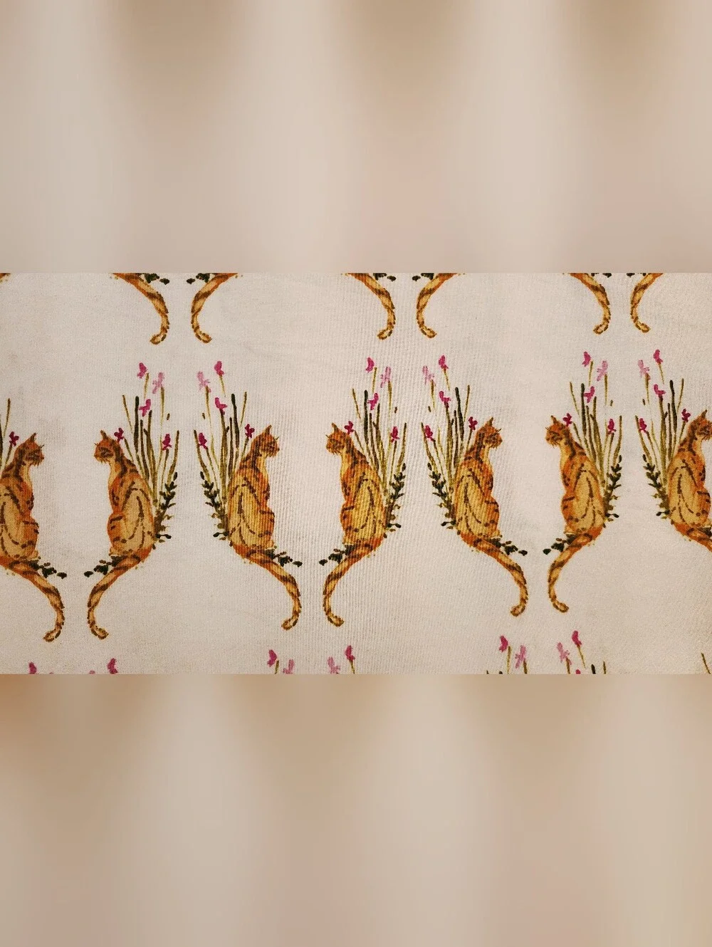 FULL size FLAT bed sheet only Target Opalhouse Jungalow Bengal Cat Tiger 79